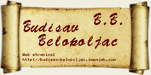 Budisav Belopoljac vizit kartica